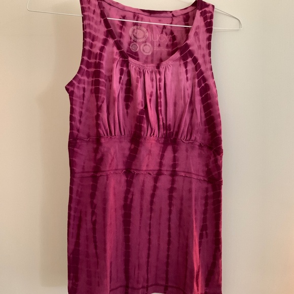 Lucy Anthropologie Brand Tie-Die 100% Cotton Tank